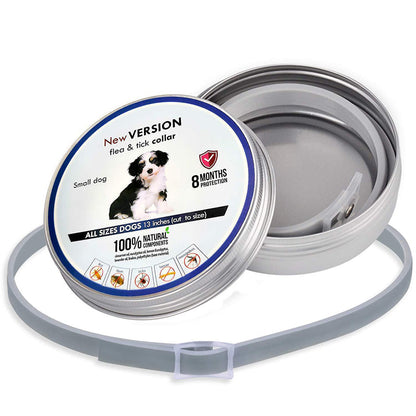 🐶🐱 Flea and Tick Collar for Dogs  and Cats, Waterproof Adjustable Pet Collar for Long Lasting Outdoor Protection