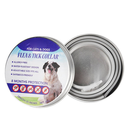 🐶🐱 Flea and Tick Collar for Dogs  and Cats, Waterproof Adjustable Pet Collar for Long Lasting Outdoor Protection