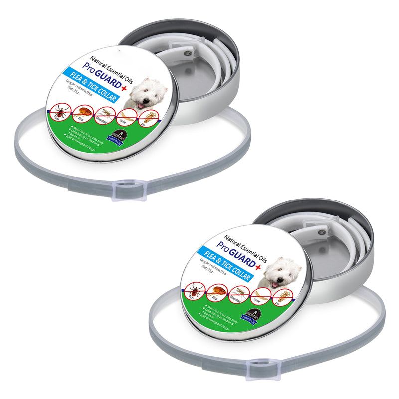🐶🐱 Flea and Tick Collar for Dogs  and Cats, Waterproof Adjustable Pet Collar for Long Lasting Outdoor Protection