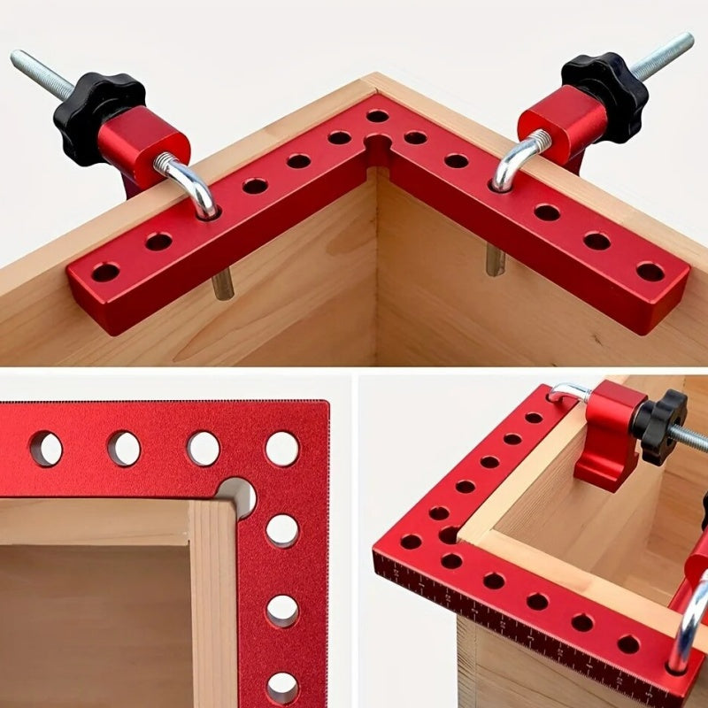 90 Degree Woodworking Corner Clamp Kit, Aluminum Alloy Right Angle Positioning Squares for Cabinets, Drawers, Frames and Furniture 📐
