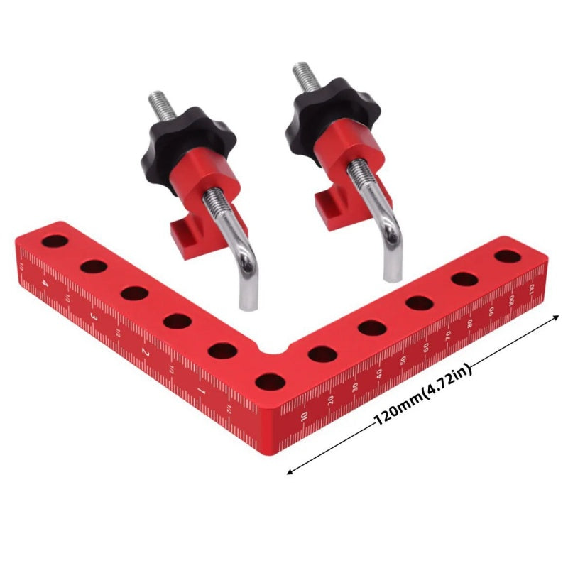 90 Degree Woodworking Corner Clamp Kit, Aluminum Alloy Right Angle Positioning Squares for Cabinets, Drawers, Frames and Furniture 📐