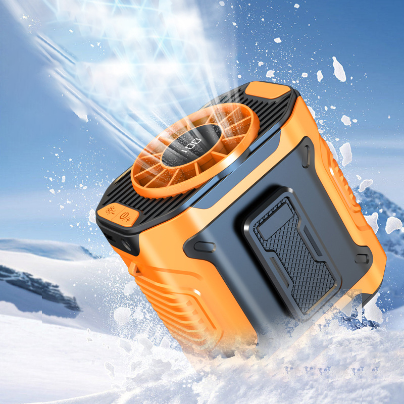 🔥50% OFF！💨 Multi-Function Waist-Mount Portable Fan – Hands-Free Cooling, Power Bank & LED Display