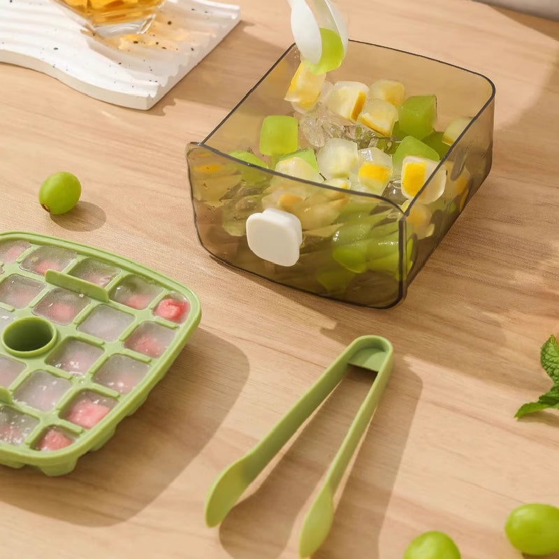 🧊 2-in-1 Double Layer Portable Ice Box -No cracks, no leaks, always perfect ice cubes ❄️🍹