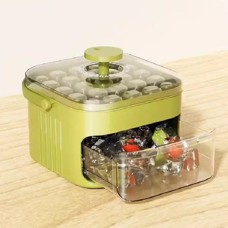 🧊 2-in-1 Double Layer Portable Ice Box -No cracks, no leaks, always perfect ice cubes ❄️🍹