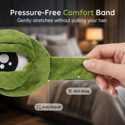 🐸💤 Funny 3D Frog Sleep Eye Mask ✨