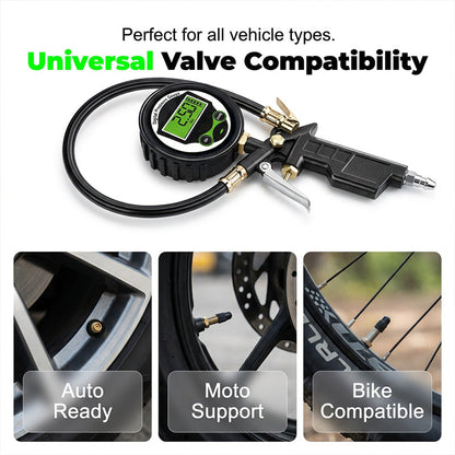 ⏳Limited-time 50% off⏰Digital Tire Inflator with Pressure Gauge LED Backlit Air Chuck🚗🛞