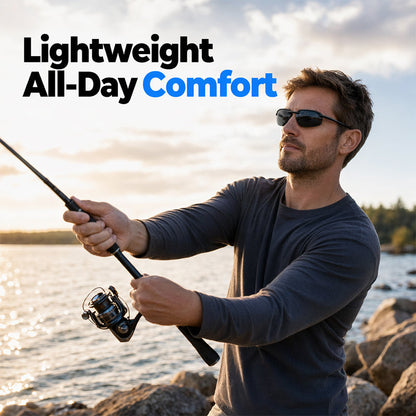 🕶️🐟 Ultra-Light Polarized Fishing Sunglasses – See Through Water Like Never Before! | Reduces Glare & Eye Strain | ⏰ 50% OFF – Grab a Pair ⏰
