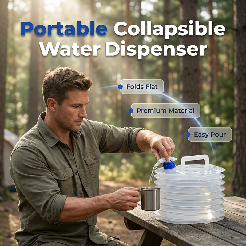 ⏰🔥LIMITED TIME 50% OFF!🔥50K+ SOLD! 💧Collapsible Water Container with Spigot🪣