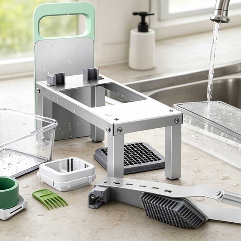 🥕 9-in-1 Vegetable Slicer – versatile kitchen tool for slicing, dicing, grating & shredding, with a practical collection container ✨