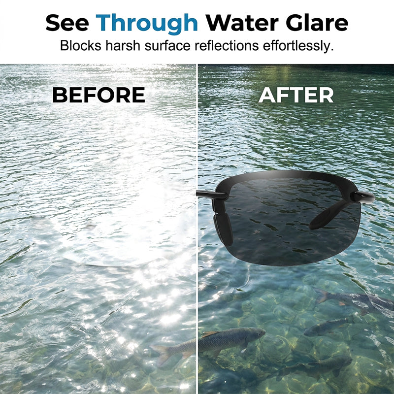 ⏰🔥LIMITED TIME 50% OFF!🔥50K+ SOLD! -🎣Ultra-Light Polarized Fishing Sunglasses🕶️💧
